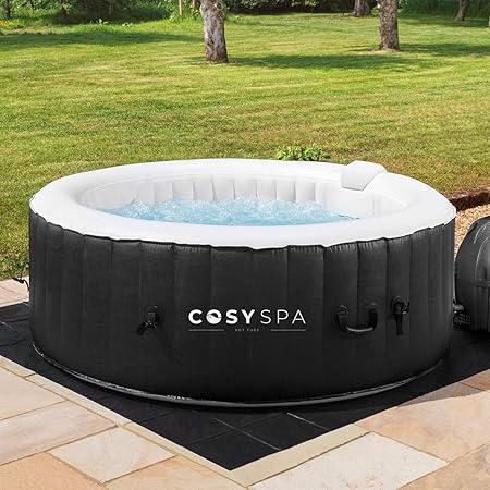 Cosyspa Aufblasbarer Whirlpool Seifenblase Jacuzzi Fur Den Aussenbereich 2 6 Personen Kapazitat Whirpool Nur 4 Personen Amazon De Garten