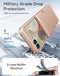 ATATOO for Motorola Razr 2025 Case with Card Holder