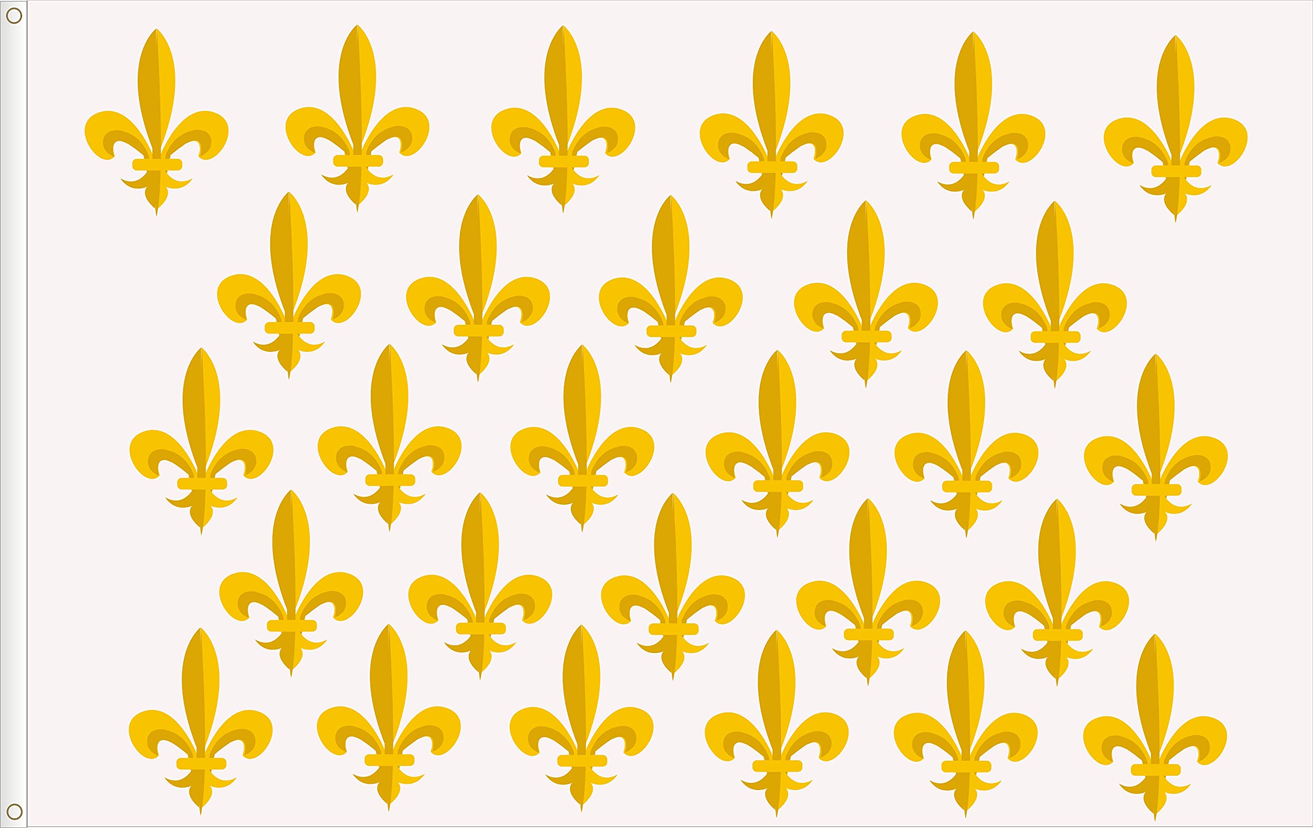 ROYAL FLAG OF FRANCE 17th-18th century. BOURBONS. PREMIUM SATIN QUALITY. BIG SIZE 150X90