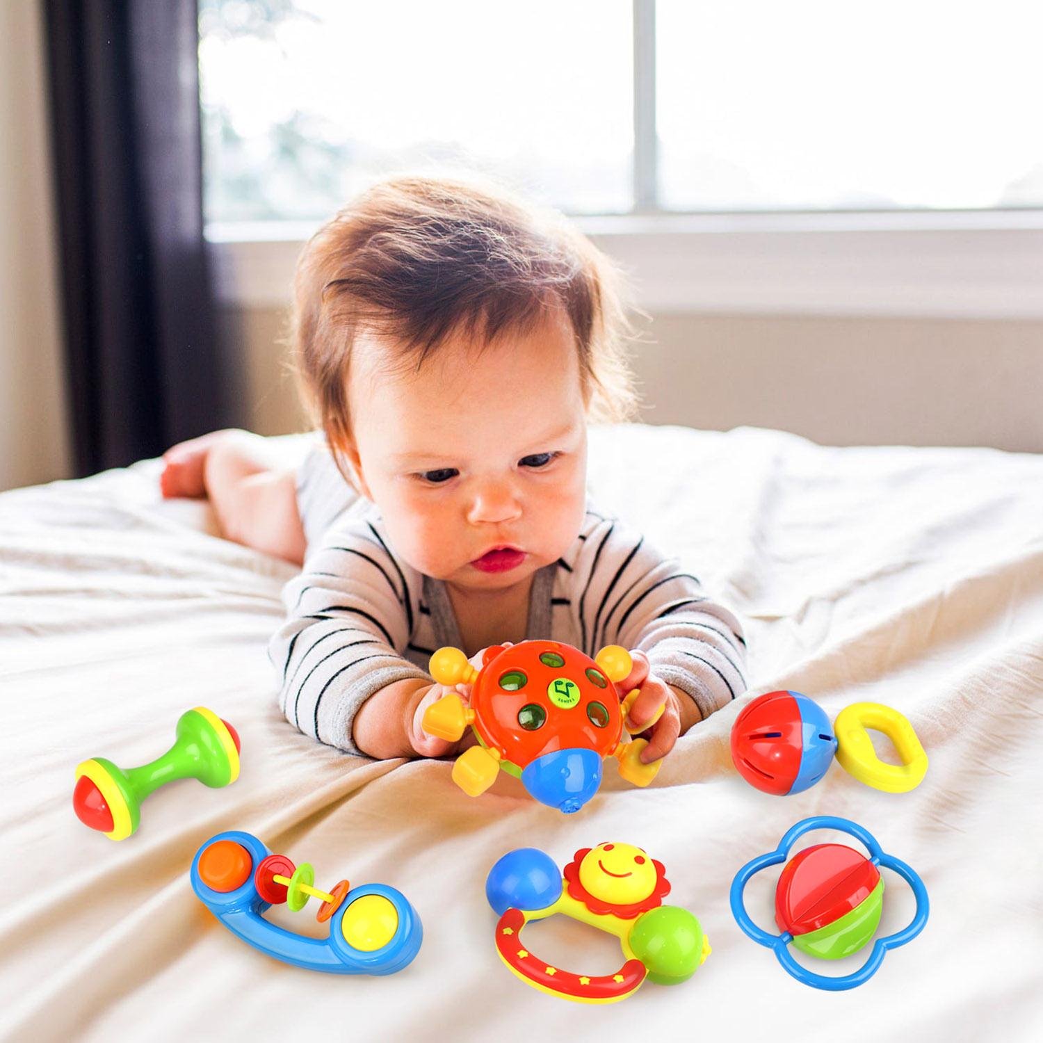 Peradix Kleinkind Rassel Sound Spielzeug für Baby