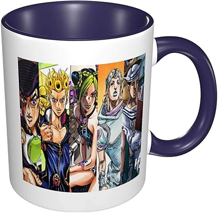 Amazon Co Jp ジョジョの奇妙な冒険 4 マグカップ パターン コーヒーカップ ビッグマグ 330ml 陶器 おしゃれコップ おもしろ人気 景品 贈答品 男性 女性 ホーム キッチン