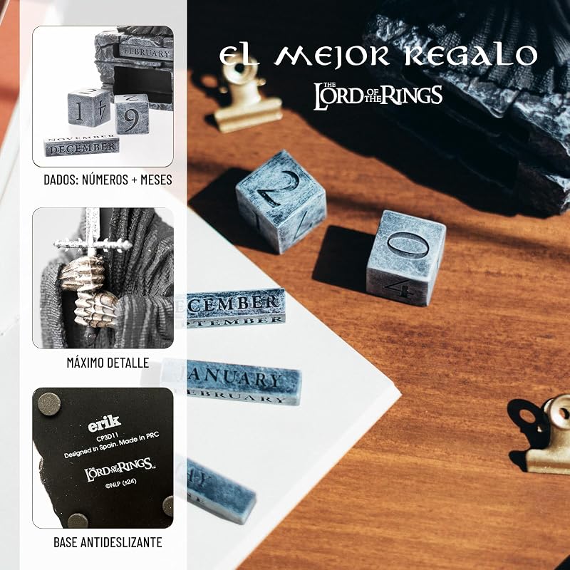 O Senhor dos Anéis Calendário Perpétuo 3D