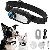 Kestanlora HD 1080P Cat Camera Collar with Video Record Wireless Mini Sport Cam,Small Action Cameras,Body Camera for Pet Supp