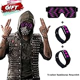 RICISUNG 2019 LED Sunglasses,Rechargeable Cool