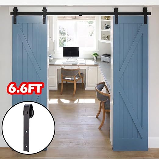 Amazon Com Artist Hand 6 6 Ft Sliding Barn Door Track Rail For
