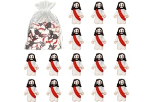 DoneJPee 50 Pcs Mini Jesus Figurines Toys, Religious Jesus Party Favors Doll Miniature Savior Figurines for Christ, Tiny Jesus Figurine Gift Toy for Easter Egg Stuffers