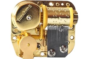GUEIDDI Music Box Mechanism, Gold Wind-Up 18 Note Clockwork Movement for DIY Musical Boxes and Figurines, Yunsheng Brand, Ideal for Gifts and Relaxation