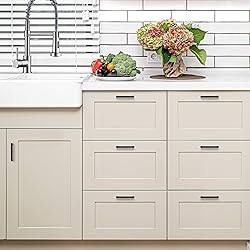 Ravinte 15 Pack Matte Black Cabinet Pulls Slim