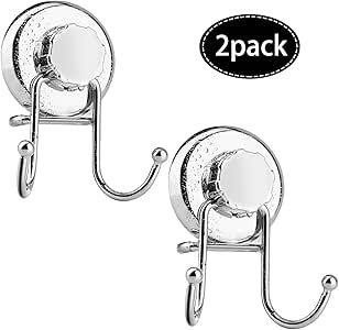 Liwin - Gancho de ventosa para ducha, 2 unidades, con ventosa al vacío