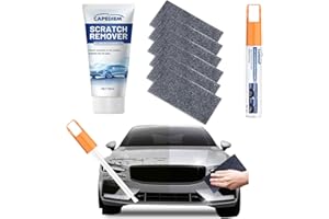 CAPEDIEM 8Pcs Nano Sparkle Cloth Car Scratch Remover,Black Touch Up Paint for Cars, Easy & Quick Black Car Paint Scratch Repair, 2 in 1 Automotive Touch up Paint Pen 0.4 oz, Nano Sparkle Cloth