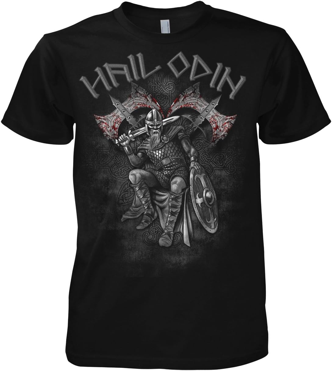 Chameleon Clothing Fantasy Viking Hail Odin Warrior 701711 T-Shirt