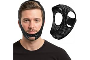 Anti Snoring Chin Strap for Sleeping, Adjustable Anti Snore Devices for Men Women, Suitable solution for stopping snoring,Bla