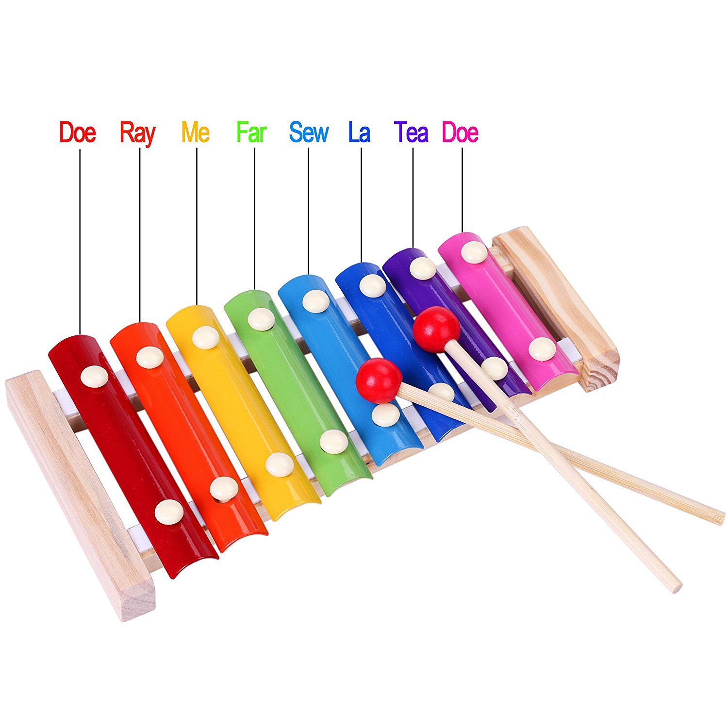 Colored 8 With Piano Instrument Toy Musical Baby Xylophone Wooden Afunti Metal Toddlers Kids For Mallets Child Safe 2 With Key Drums Percussion Musical Instruments Gorgeous Www Klevering Com