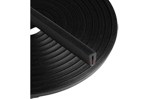 VUAOHIY Rubber Edge Trim U Channel, 1/16" x 20 Ft Self-Adhesive Edge Trim Sheet Metal Protector, EPDM Rubber Edge Guard for C
