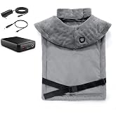 Portable Cordless Heating Pad for Neck and Shoulders Back, 15000mAh Battery | Rechargeable &amp; Wireless, Electric Weighted heating pad for back,Neck Warmer, 3 Heat Settings, Birthday Gifts for Women Men