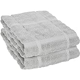 All-Clad Solid Kitchen Towels: Highly Absorbent, Super Soft Long Lasting - 100% Cotton, 17"x30" Tea Towels for Cleaning & Drying Dishes, Pans, Glassware, or Countertops, (2-Pack), Titanium Gray
