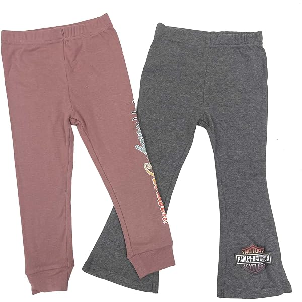 thumbnail image 2 of Harley-Davidson Baby Girls' 2-Pack Onesies - Gray/Pink MotorTheme Rib Creepers 2 of 13