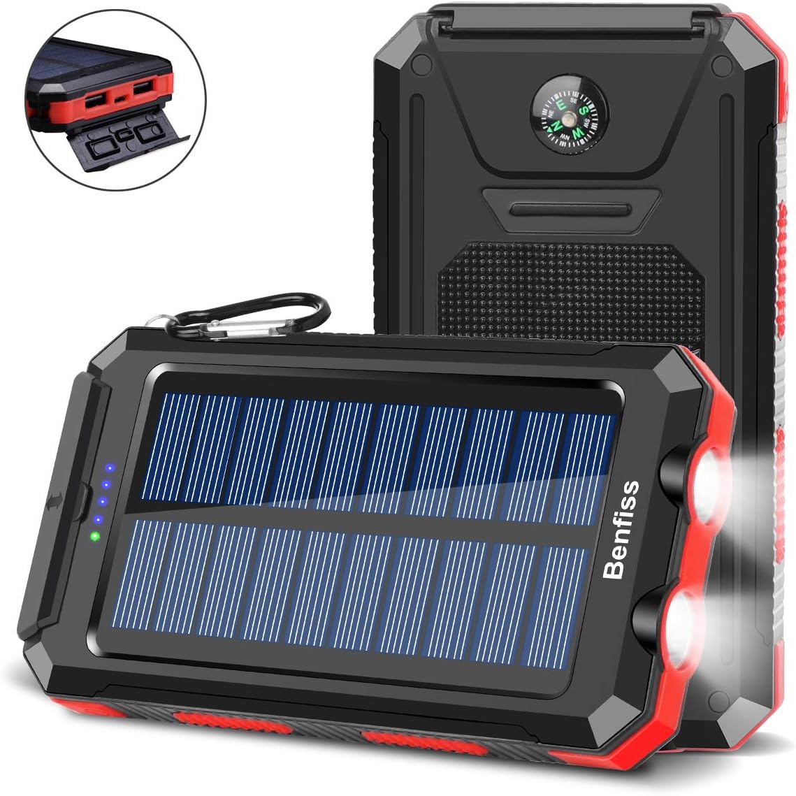Solar Charger 20000mAh, BENFISS UltraPortable Durable