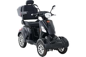VEVOR Heavy Duty 4 Wheel Mobility Scooters for Seniors & Adults 500lbs Capacity - 31 Miles 3-Speed Long Range, 800W All Terra