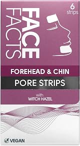 Pretty Face Facts Forehead & Chin Pore Strips Witch Hazel 6 Pack view 1