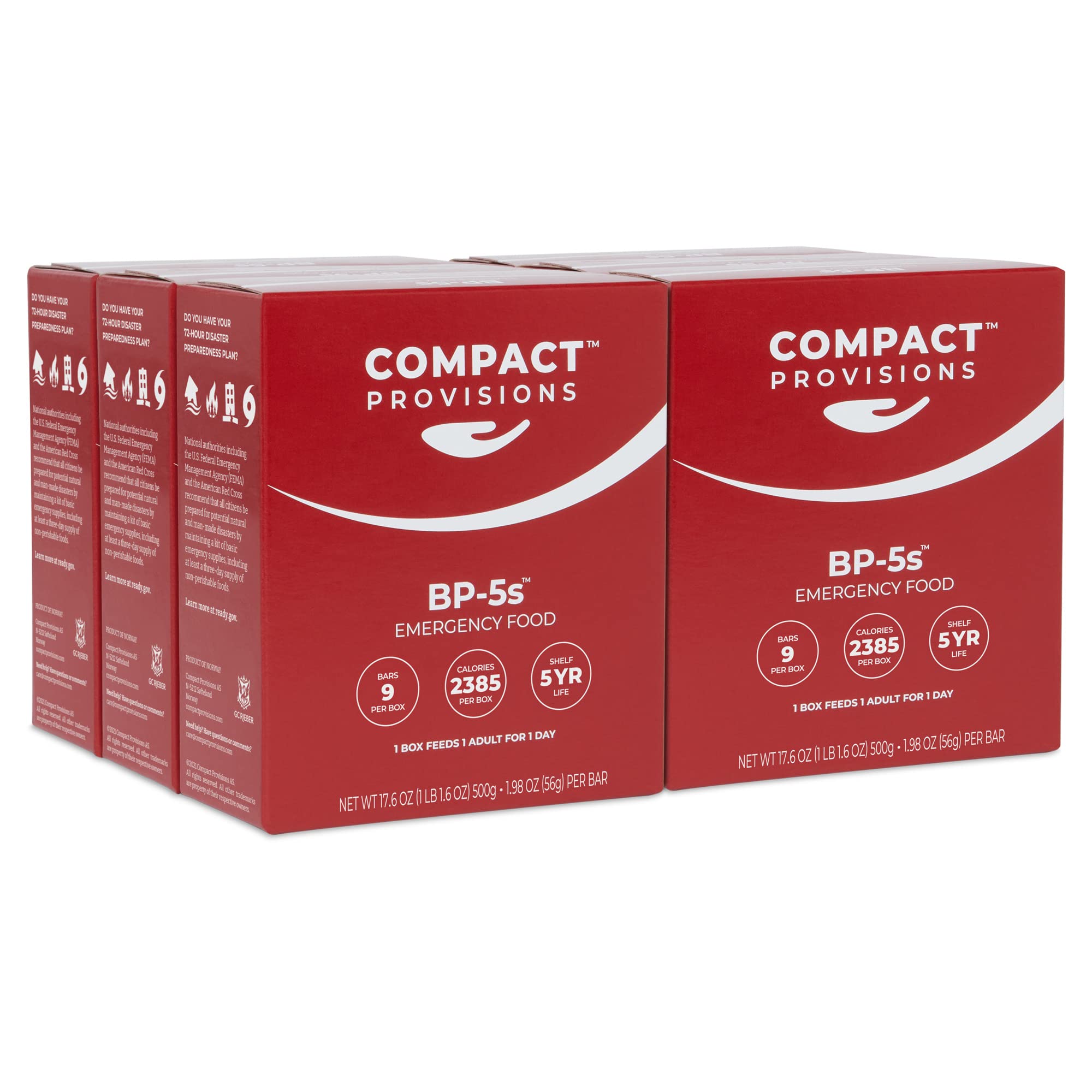 Compact Provisions BP-5s Emergency Food Supply