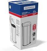 Tramontina 30L Pedal Bin Stainless Steel with Lid Removable Inner Bucket view 8