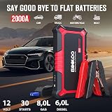 GOOLOO GP2000 Jump Starter 2000A Car Battery Charger 12V USB Power Pack view 2