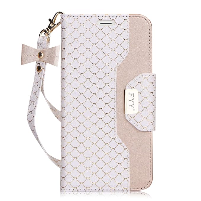 FYY Für Samsung Galaxy S7 Hülle,Galaxy S7 Hülle Leder Flip,Galaxy S7 Tasche mit Kartenfach Handyhüllen,Ständer Funktion und M