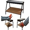 Double Step Footrest Under Desk Versatile Foot Stool Ottoman for Comfortable Desk Work Office Life