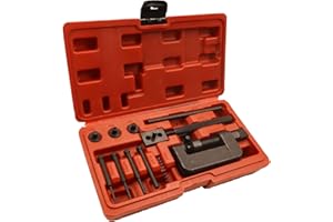 DKWOESHG Motorcycle Chain Breaker and Rivet Tool - Includes C Frame, Anvils & Tips