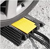 tonchean 2 Channel Rubber Cable Cover Protector Ramp 100x25cm Heavy Duty Floor view 7