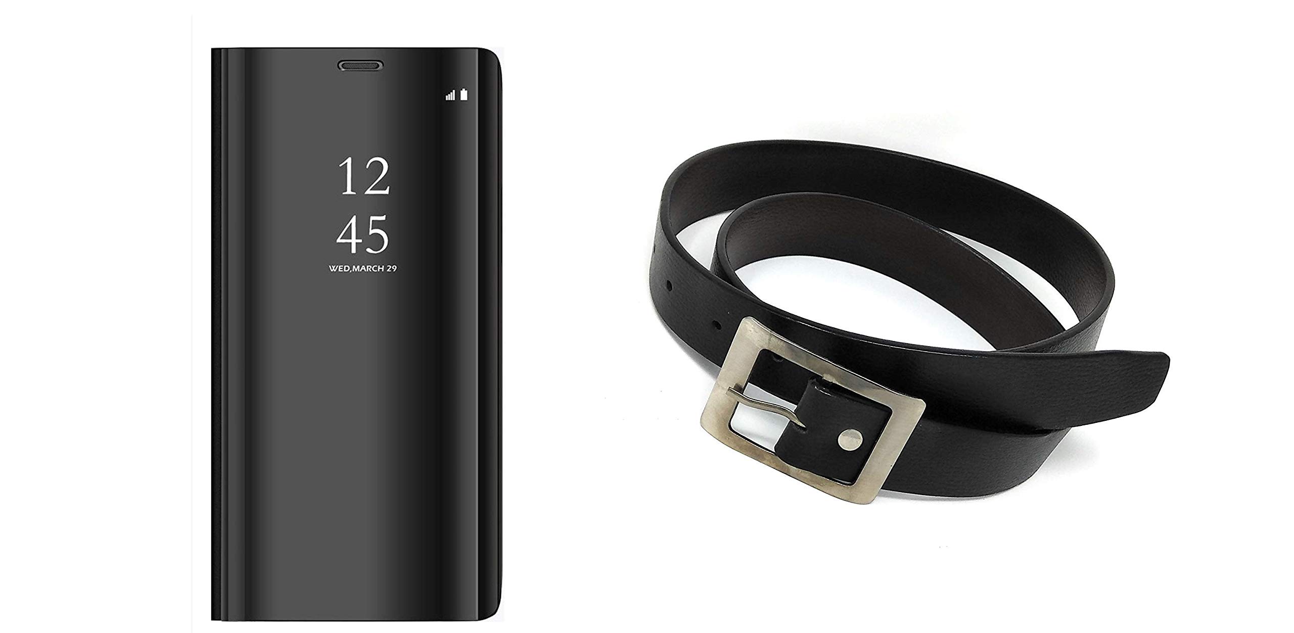 Generic Itbest Mirror View Stand Flip Cover For Samsung A8