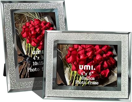 Amazon Brand Umi 6x4 Photo Picture Frames With Sparkle Decoration Glass Frame 2 Pack Amazon Co Uk Home Kitchen Amazon Brand Umi 6x4 Photo Picture Frames With Sparkle Decoration Glass Frame 2 Pack Amazon Co Uk Home Kitchen