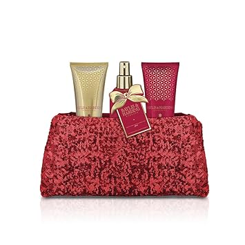 Baylis & Harding Midnight Feige und Granatapfel Pailletten Abend Clutch Geschenk-Set