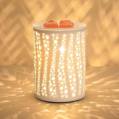 PALANCHY Starry Night Wax Melt Burner Glass Ceramic Warmer 4.3 in
