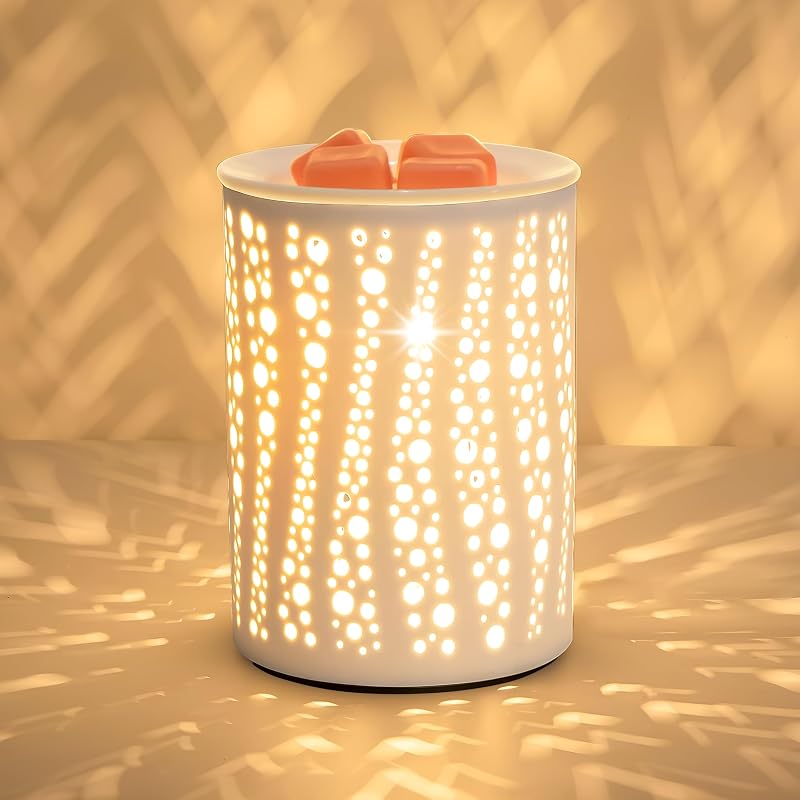 PALANCHY Starry Night Wax Melt Burner Glass Ceramic Warmer 4.3 in