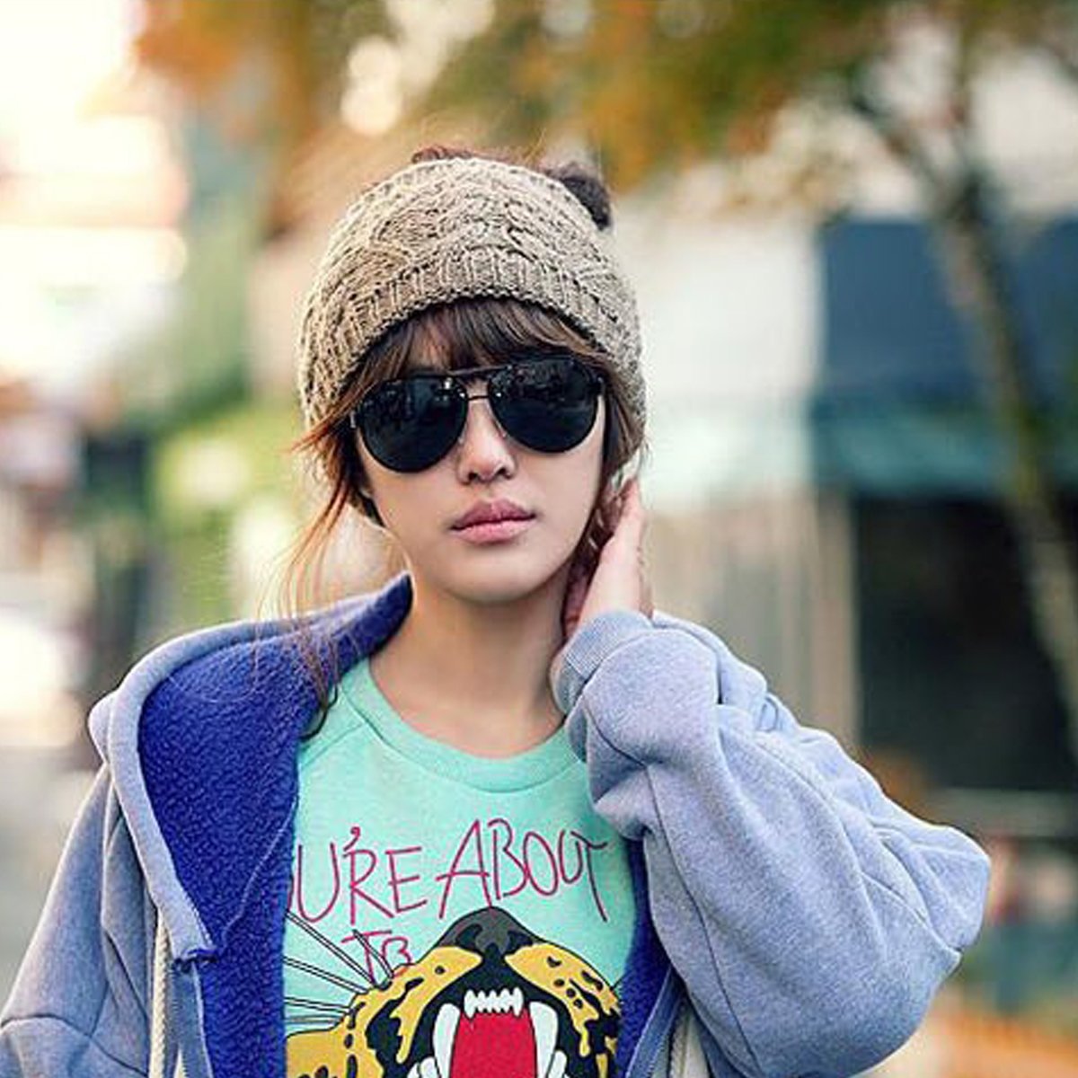 LONGQI à Tricoter Bandeau d\'hiver pour Femme Chaud Chapeau Ski Capuchon en Tricot Bandeau