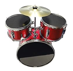 Music Alley 3 Piece Kids Drum Set with Drum Sticks