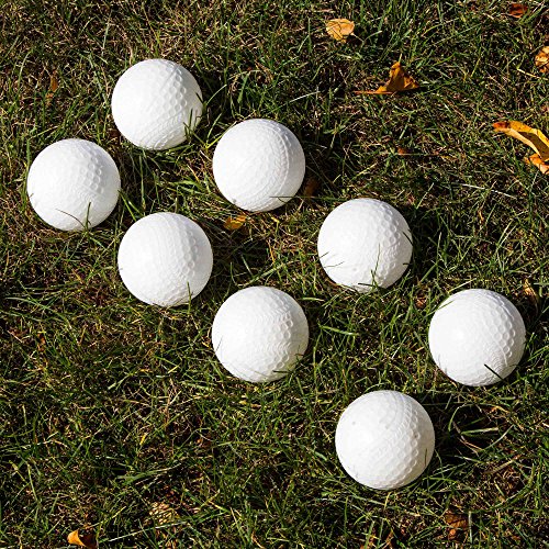 Franklin Sports Plastic Baseballs - Practice Plastic Baseballs for Kids - Solid Plastic Balls for Hitting - Pack of 8 (70mm), White (14938P6)