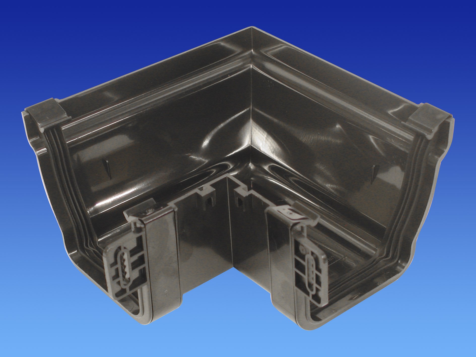 OSMA Black 111mm External 90 deg Angle for Stormline Ogee Gutter System 8T853B