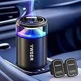 2025 Upgraded Smart Car Air Freshener Diffuser, New Car Smell Air Freshener Long Lasting, 3 Adjustable Modes, Car Scent with 8 Ambient Lights, Car Diffusers with 2 Essential Oil Refill (Fressia)