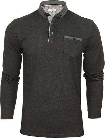 polos manga larga hombre amazon