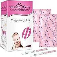 Easy@Home Pregnancy Test Strips: 20 Pack Early Detection Pregnancy Kits - Bulk Highly Sensitive hCG Urine Tests for Home Use