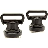 YakAttack Vertical Track Mount Tie Down, Kayak Accessory Anchor Point | Track Mounted Tie-Down Point | Vertical Orientation | Multiple Colors | Kayak Gear Retention Bungee &amp; Utility Rigging