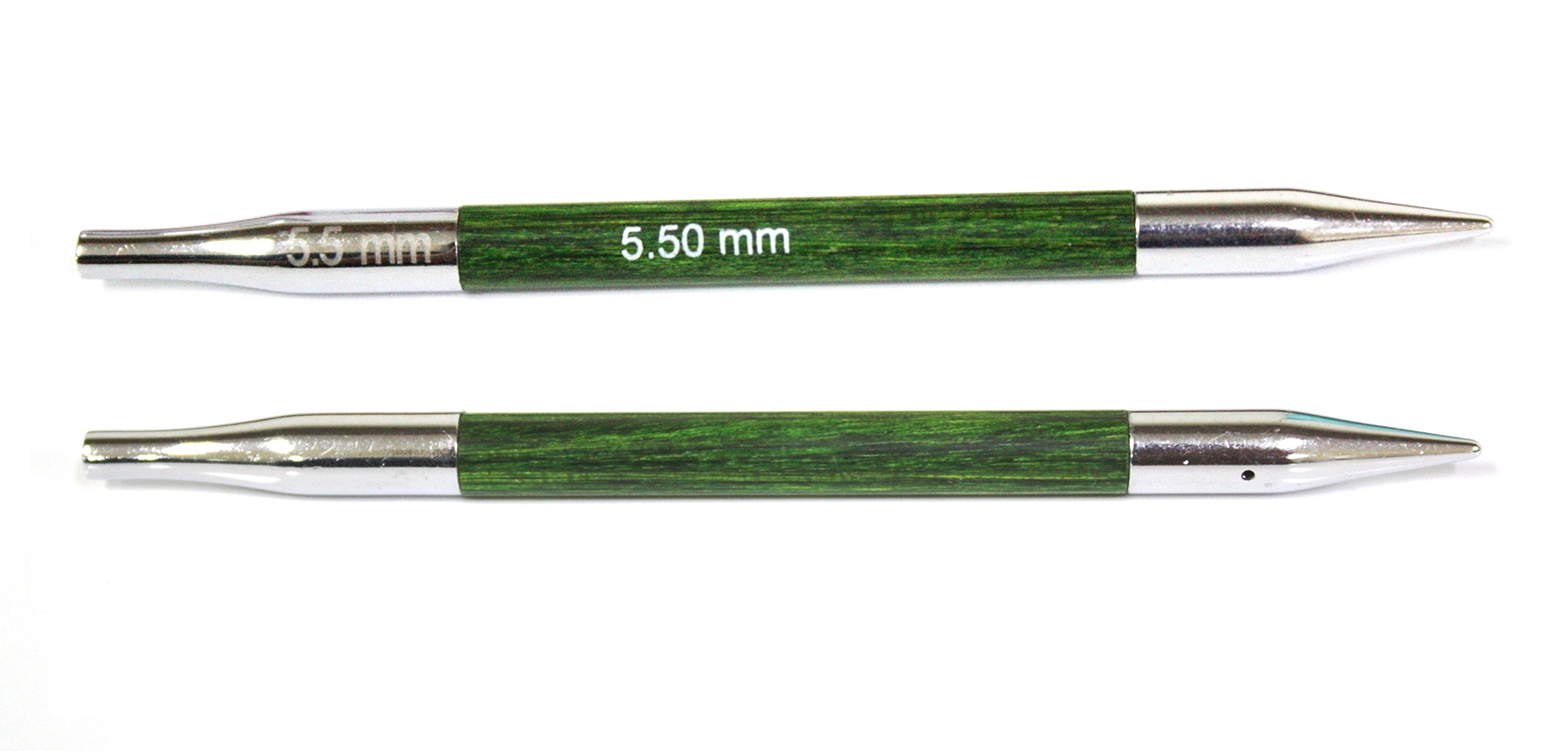 KnitPro Royale: Knitting Pins: Circular: Interchangeable: Special: 11.6cm x 5.50mm, Birchwood, brass, Multi-Colour, 5.5mm