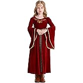 LANBETI Renaissance Dress for Girls Medieval Princess Girls Costume Halloween Cosplay Renaissance Faire Outfit For Kids