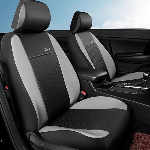 GIANT PANDA Front Car Seat Cover Custom Fit Toyota, Leather Bucket