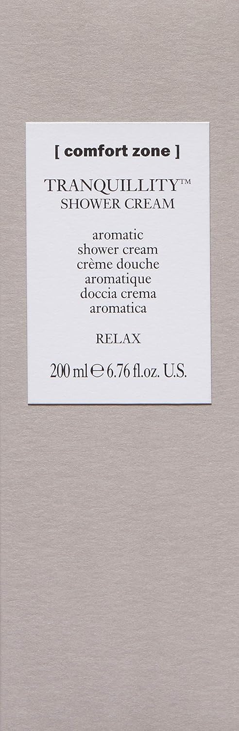 Comfort Zone Tranquillity Shower Cream, 200 ml Bottle, Aromatic Amaranth, Essential Oils, Silky Smooth Skin - Image 3