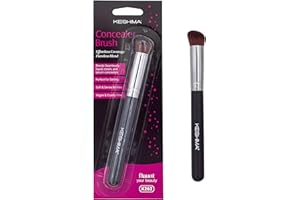 Angled Concealer Brush by Keshima - Under-Eye Concealing, Contouring & Setting, Seamless Streak-Free Finish - Works with Liqu