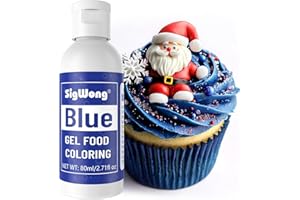 Gel Food Coloring - 80ml Blue Gel Based Food Dye, Vibrant Tasteless Concentrated Food Coloring for Cake Cookie Decorating, Ea